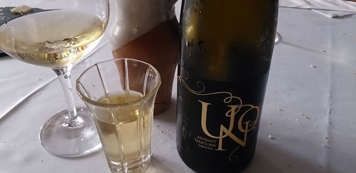 スペインとフランスの国境を挟んで広がるバスク地方。「チャコリ」はこの地の固有白ぶどう品種「オンダラビ・スリ」から作られる白ワイン